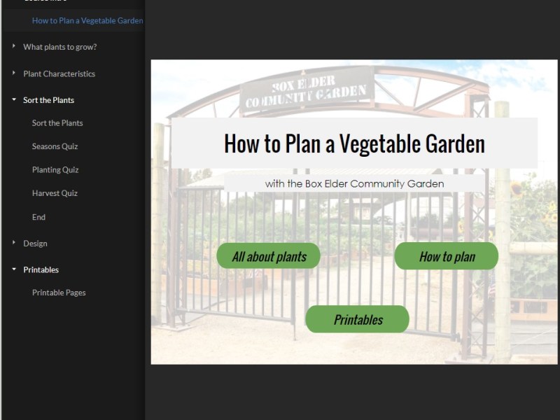 Community Garden Education and&nbsp;Website