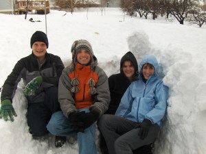 In a Snow Fort